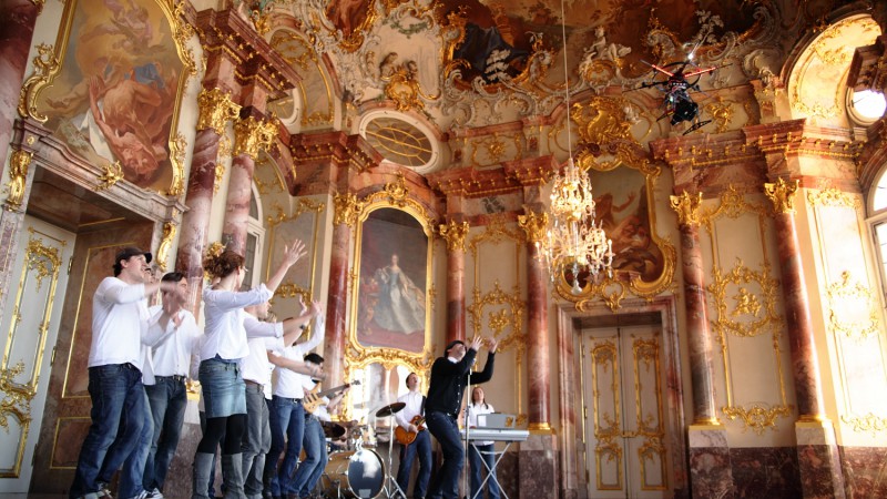 Dreh im Schloss/Bruchsal